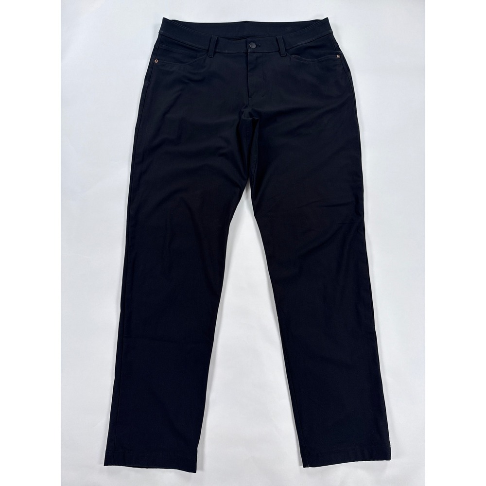 Lululemon Mens Pants 32 Black ABC Slim Fit Warpstreme Trousers Techwear